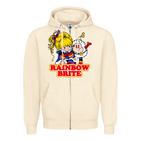 Sandshell rainbow brite Zipper Hoodie - artisFamous