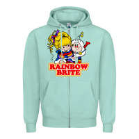 Seafoam rainbow brite Zipper Hoodie - artisFamous