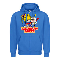 True Royal rainbow brite Zipper Hoodie - artisFamous
