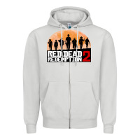 Dove Grey red dead redemption Zipper Hoodie - artisFamous