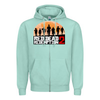 Seafoam red dead redemption Zipper Hoodie - artisFamous