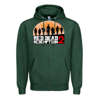 Sports Green red dead redemption Zipper Hoodie - artisFamous