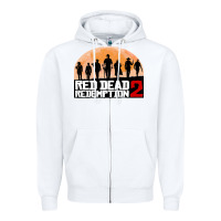 White red dead redemption Zipper Hoodie - artisFamous