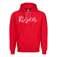 Red easter religious bible verse Zipper Hoodie - artisFamous