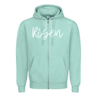 Seafoam easter religious bible verse Zipper Hoodie - artisFamous
