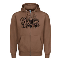 Chestnut cruise ship bon voyage Zipper Hoodie - artisFamous