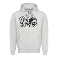 Dove Grey cruise ship bon voyage Zipper Hoodie - artisFamous