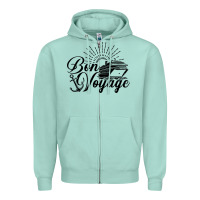 Seafoam cruise ship bon voyage Zipper Hoodie - artisFamous