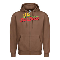Chestnut del taco Zipper Hoodie - artisFamous