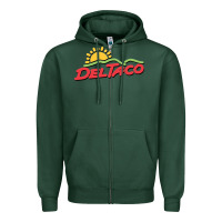 Sports Green del taco Zipper Hoodie - artisFamous