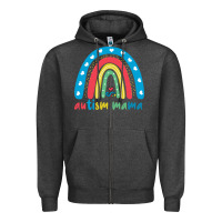 Charcoal Heather Autism Mama Zipper Hoodie - artisFamous