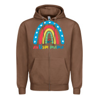 Chestnut Autism Mama Zipper Hoodie - artisFamous