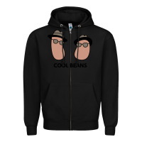 Black cool beans Zipper Hoodie - artisFamous