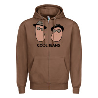 Chestnut cool beans Zipper Hoodie - artisFamous