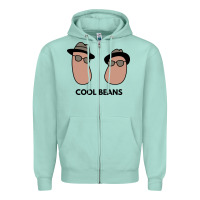Seafoam cool beans Zipper Hoodie - artisFamous
