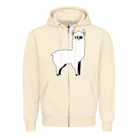 Sandshell llama Zipper Hoodie - artisFamous