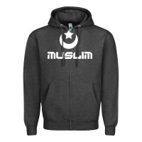 Charcoal Heather muslim Zipper Hoodie - artisFamous