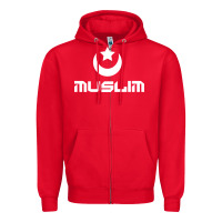 Red muslim Zipper Hoodie - artisFamous