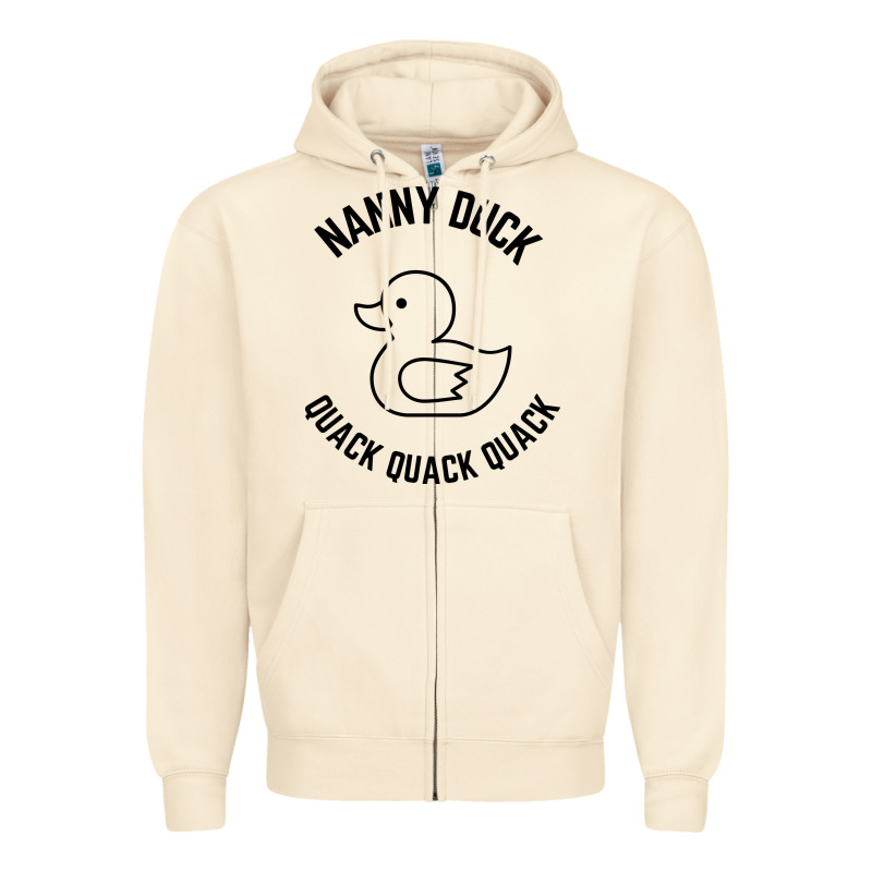 Nanny Duck Quack Quack Quack Zipper Hoodie by artisFamous | Teevron