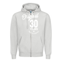 Dove Grey 30 Year Old Gift | 30th Birthday Gift Ideas - Mens and Womens Zipper Hoodie - artisFamous