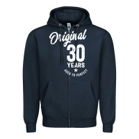 Navy 30 Year Old Gift | 30th Birthday Gift Ideas - Mens and Womens Zipper Hoodie - artisFamous