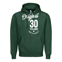 Sports Green 30 Year Old Gift | 30th Birthday Gift Ideas - Mens and Womens Zipper Hoodie - artisFamous