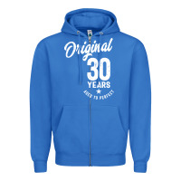 True Royal 30 Year Old Gift | 30th Birthday Gift Ideas - Mens and Womens Zipper Hoodie - artisFamous