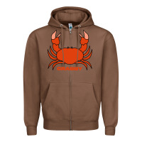Chestnut crabby Zipper Hoodie - artisFamous