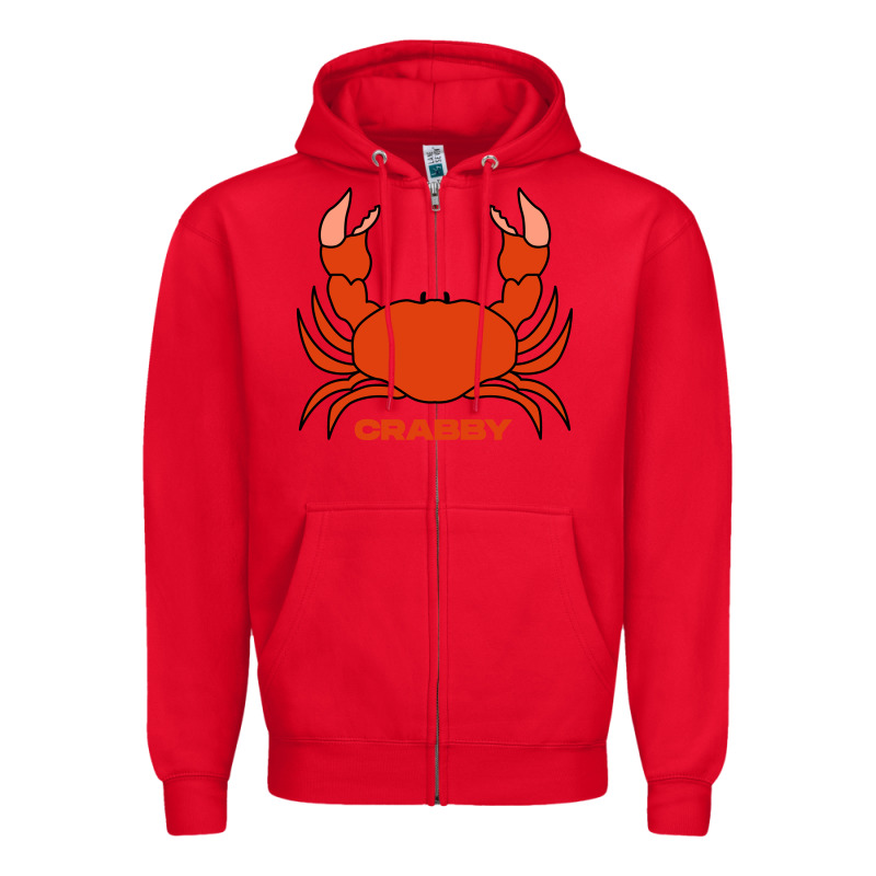 Crabby Zipper Hoodie by artisFamous | Teevron