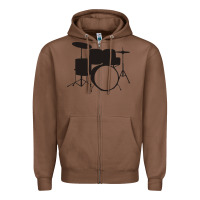 Chestnut drums drummer Zipper Hoodie - artisFamous
