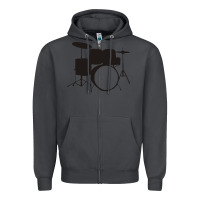 Smoke drums drummer Zipper Hoodie - artisFamous