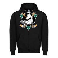 Black ducks team Zipper Hoodie - artisFamous