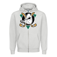 Dove Grey ducks team Zipper Hoodie - artisFamous