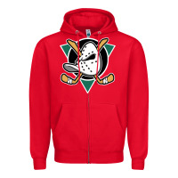 Red ducks team Zipper Hoodie - artisFamous