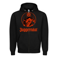 Black anesthetic juggernut Zipper Hoodie - artisFamous