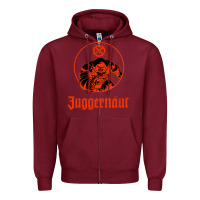 Burgundy anesthetic juggernut Zipper Hoodie - artisFamous