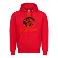 Red anesthetic juggernut Zipper Hoodie - artisFamous