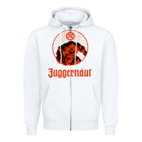 White anesthetic juggernut Zipper Hoodie - artisFamous