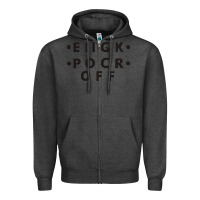 Charcoal Heather e iigk pocr off Zipper Hoodie - artisFamous