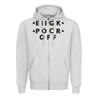 Dove Grey e iigk pocr off Zipper Hoodie - artisFamous