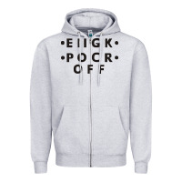 Heather Grey e iigk pocr off Zipper Hoodie - artisFamous