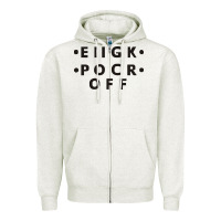 Oatmeal Heather e iigk pocr off Zipper Hoodie - artisFamous