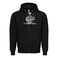 Black scruffy smugglers and pirates Zipper Hoodie - artisFamous