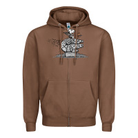 Chestnut scruffy smugglers and pirates Zipper Hoodie - artisFamous