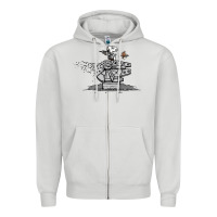 Dove Grey scruffy smugglers and pirates Zipper Hoodie - artisFamous