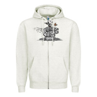 Oatmeal Heather scruffy smugglers and pirates Zipper Hoodie - artisFamous