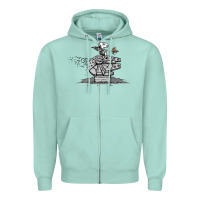 Seafoam scruffy smugglers and pirates Zipper Hoodie - artisFamous