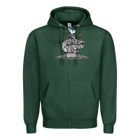 Sports Green scruffy smugglers and pirates Zipper Hoodie - artisFamous