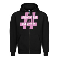 Black feminism is cancer Zipper Hoodie - artisFamous