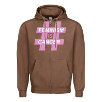 Chestnut feminism is cancer Zipper Hoodie - artisFamous